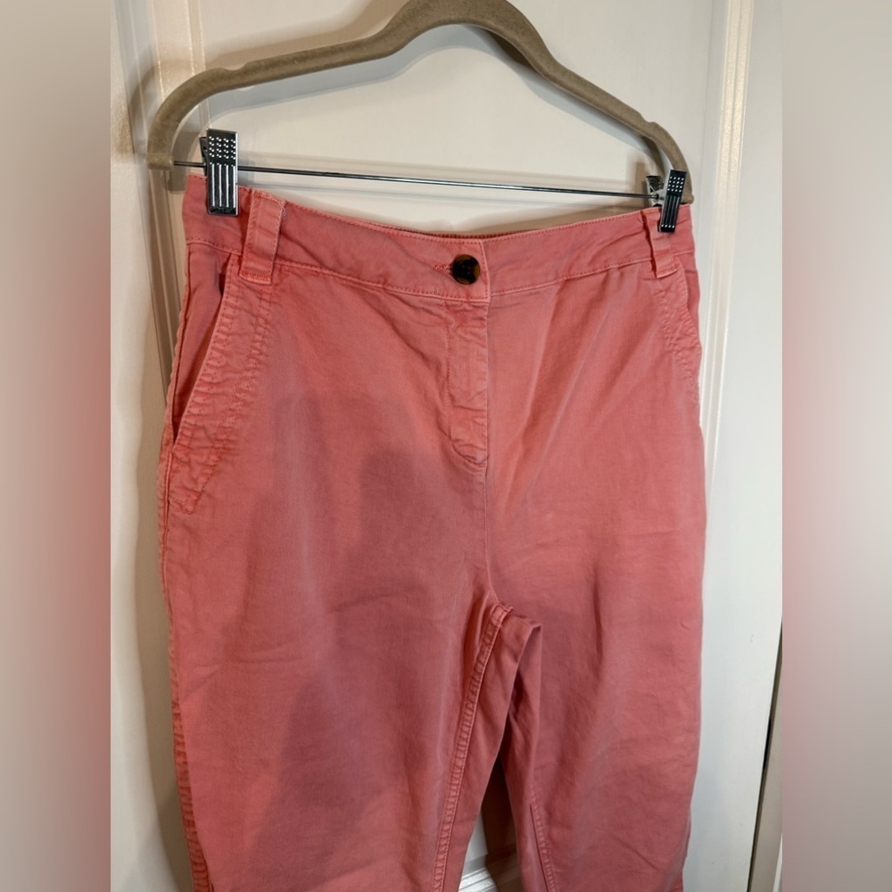 Boden Women’s Peach Pink Straight Leg Pants - Size 8L - Picture 2 of 9